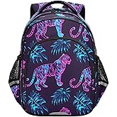 senya Toddler Backpack Kids Backpack for Preschool or Kindergarten Neon Tiger Jungle 3-8 Years Old