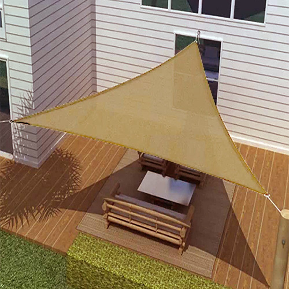 Amazoncom SunShade 16 Ft Triangle Sun Sail Shade Cover Garden