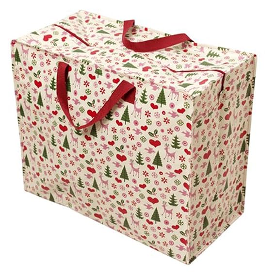 dotcomgiftshop Jumbotasche 23344 Jumbo Bag XXL Tasche 50s Christmas Weihnachten Weihnachtsschmuck
