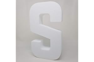 Free Standing - EPS Smooth Foam Letters for Weddings, Cakes, Arts & Crafts - 3 Sizes to Choose - 6", 12", or 24" High - (S, 2
