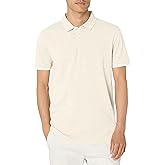 BOSS Mens Square Patch Logo Slim Fit Pique Polo Shirt
