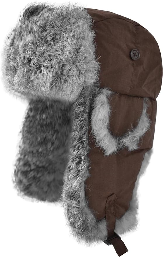 normani Fellmütze mit grauem Kaninchenfell und Steppfütterung?