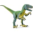 Schleich Dinosaurs Realistic Velociraptor Figurine with Moving Jaw - Detailed Prehistoric Jurassic Dino Figurine and Toy Truc