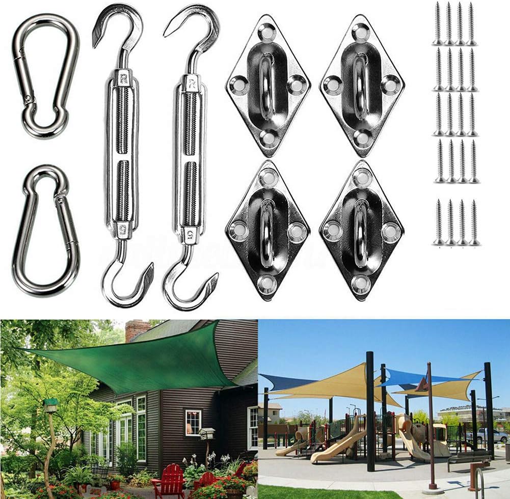 40pcs Sun Shade Sail Hardware Kit, stainless steel Turnbuckles