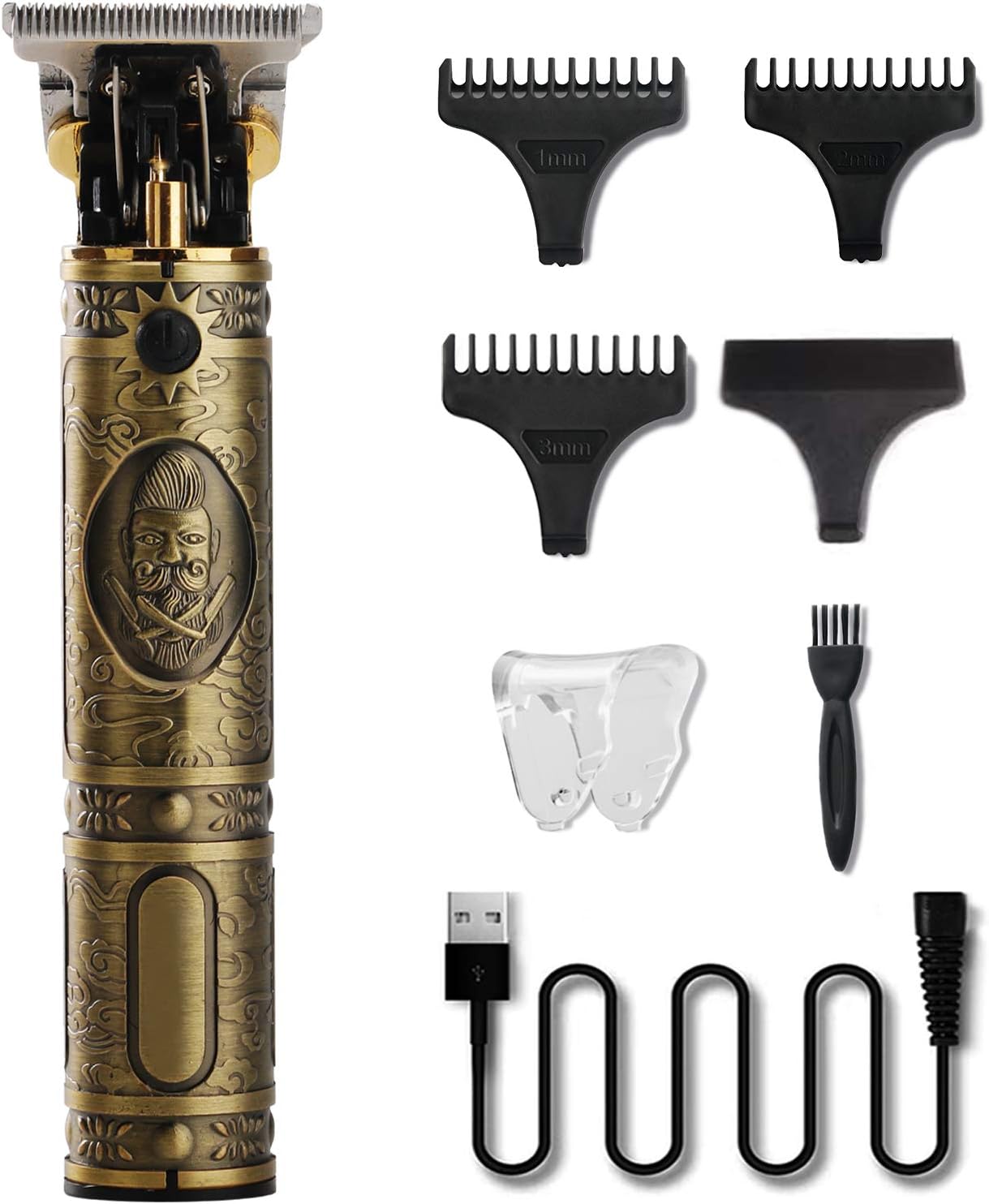 Hair Clippers for Men, Professional Electric Haircut Kit Zero Gapped