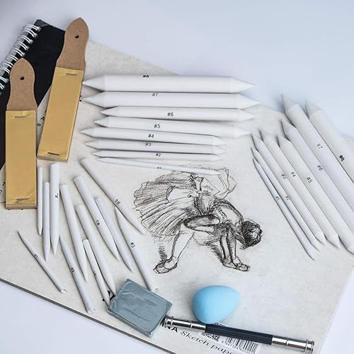 20PCS Blending Stumps And Tortillions Paper Art Blenders With Pencil - View #12