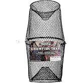 Crawfish Trap Crawdads Crayfish Trap Torpedo Heavy Duty Bait Trap Steel Mesh Wire Black with Clip Two-Piece Durable (1 Pack Trap)