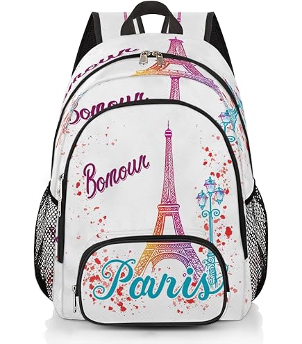 Amazon.com: MNSRUU Travel School Backpack Paris Romantic  display picture 1