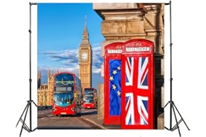 Yeele 7x7ft Big Ben Backdrops For Photography London Bridge Clock Tower Red Bus Booth Photo Background Vinyl England Landmark