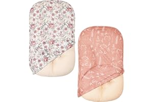Little Jump 2 Pack Western Wild Flowers Baby Lounger Cover - Soft Cotton Slipcover for Newborn Boys and Girls (Vintage Floral