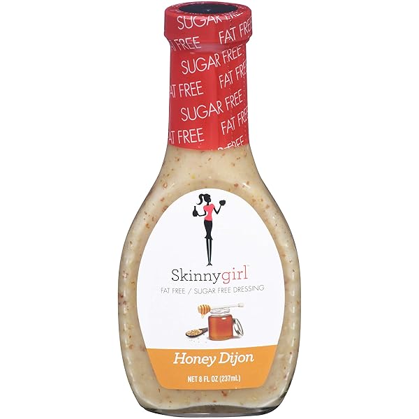 SKINNYGIRL SUGAR FREE GLUTEN FREE SALAD DRESSING, HONEY DIJON, 8 OUNCE