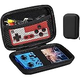 HideRacoon Retro Handheld Game Console Case, Protective Travel Retro Mini Game Player Carrying Box for Charging Cable, Earplugs, Batteries and Accessorie. (black)