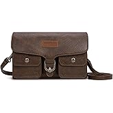 Wrangler Crossbody Wallet Purses Multi-function Card Holder Small Purse with Double Zipper