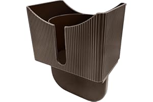 XCHOUXER Couch Anti-Spill Drink Holder Tray, Couch Seat Cushion Cup Beverage Holder for Cups, Mugs, Bottles, Cans (Brown)