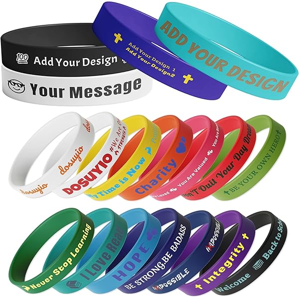 Design Your Own Silicone Wristbands Custom Printed Silicone