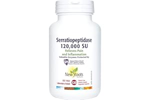 New Roots Herbal - Serratiopeptidase 120,000 SU, 120 Capsules 120-Day Supply - High Potency Serrapeptase 120000 SU Enzyme Sup