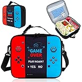 Easozoom Game Console Insulated Lunch Bag lonchera for Teen Boy Kid Gamer Lunch Box Bento Reusable Large Capacity Portable Waterproof Leakproof with name tag to School Office Picnic (1PCS Lunch Bag)