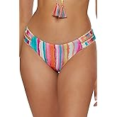Lucky Brand Women's Porto Covo Tab Side Hipster Bikini Bottom, Swimwear Separates