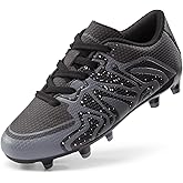 DREAM PAIRS Boys Girls Soccer Cleats Youth Firm Groud Baseball Cleats Sport Athletic Outdoor Trainning Football Shoes for Little/Big Kid