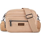 Wrangler Crossbody Bag for Women Multi Pocket Crossover Bag Shoulder Pursea with Adjustable Strap
