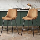VASAGLE Bar Stools Set of 2, Counter Height Bar