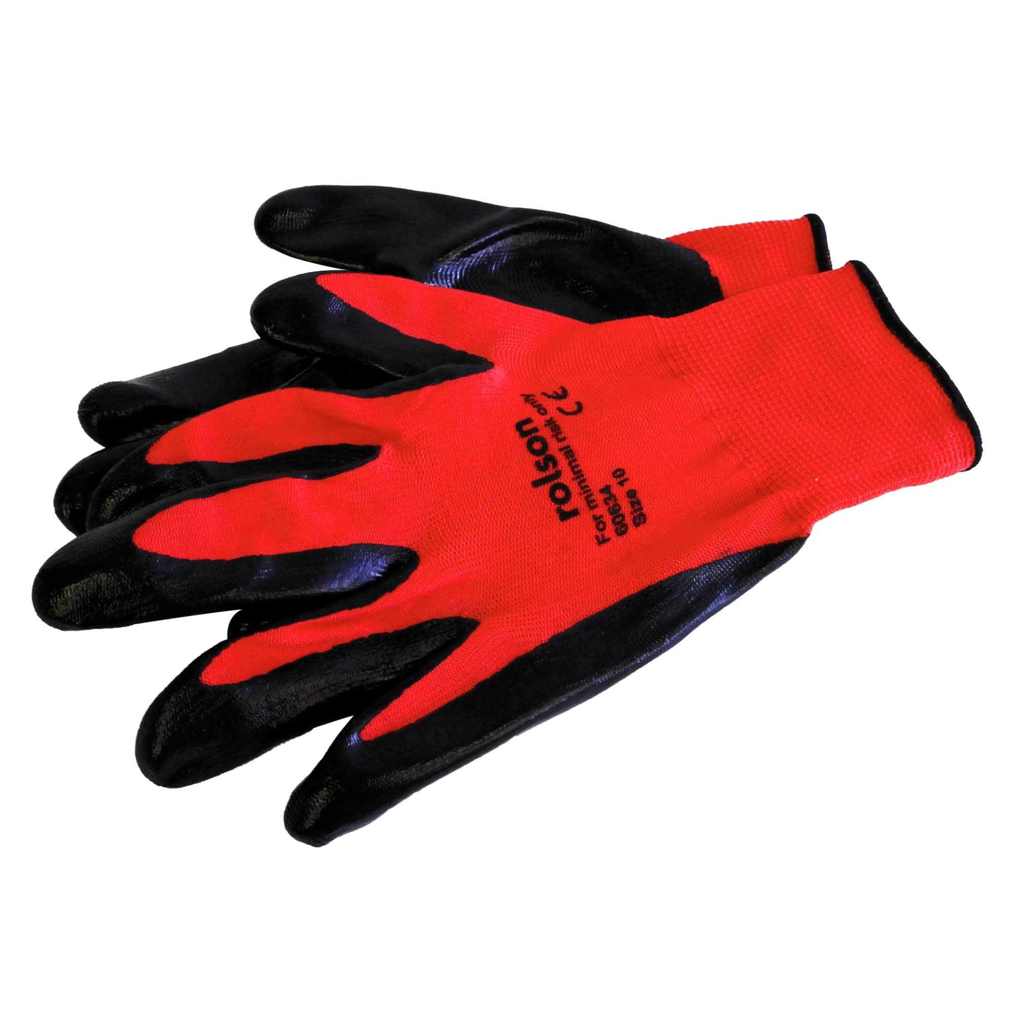 Rolson 60634 Nitrile Coated Work Gloves Large