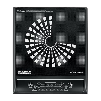 Maharaja Whiteline Chef Star Ceramic IC-108 1400-Watt Induction Cooker (Black)