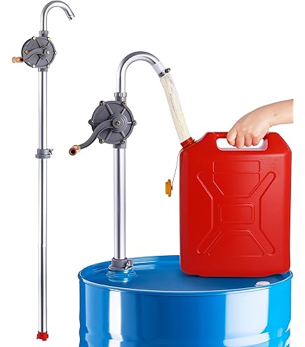 Self Priming Rotary Oil Diesel Fuel Hand Pump Barrel Drum Tank Suction Transfer Tool Oil Drum Pump I.532106713