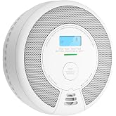 X-Sense Smoke Detector Carbon Monoxide Detector Combo, SC07, 1-Pack | 10-Year Sealed Battery (Not Hardwired), 2-in-1 Smoke &amp; CO Detection, LCD Display, UL 217 &amp; UL 2034 Certified