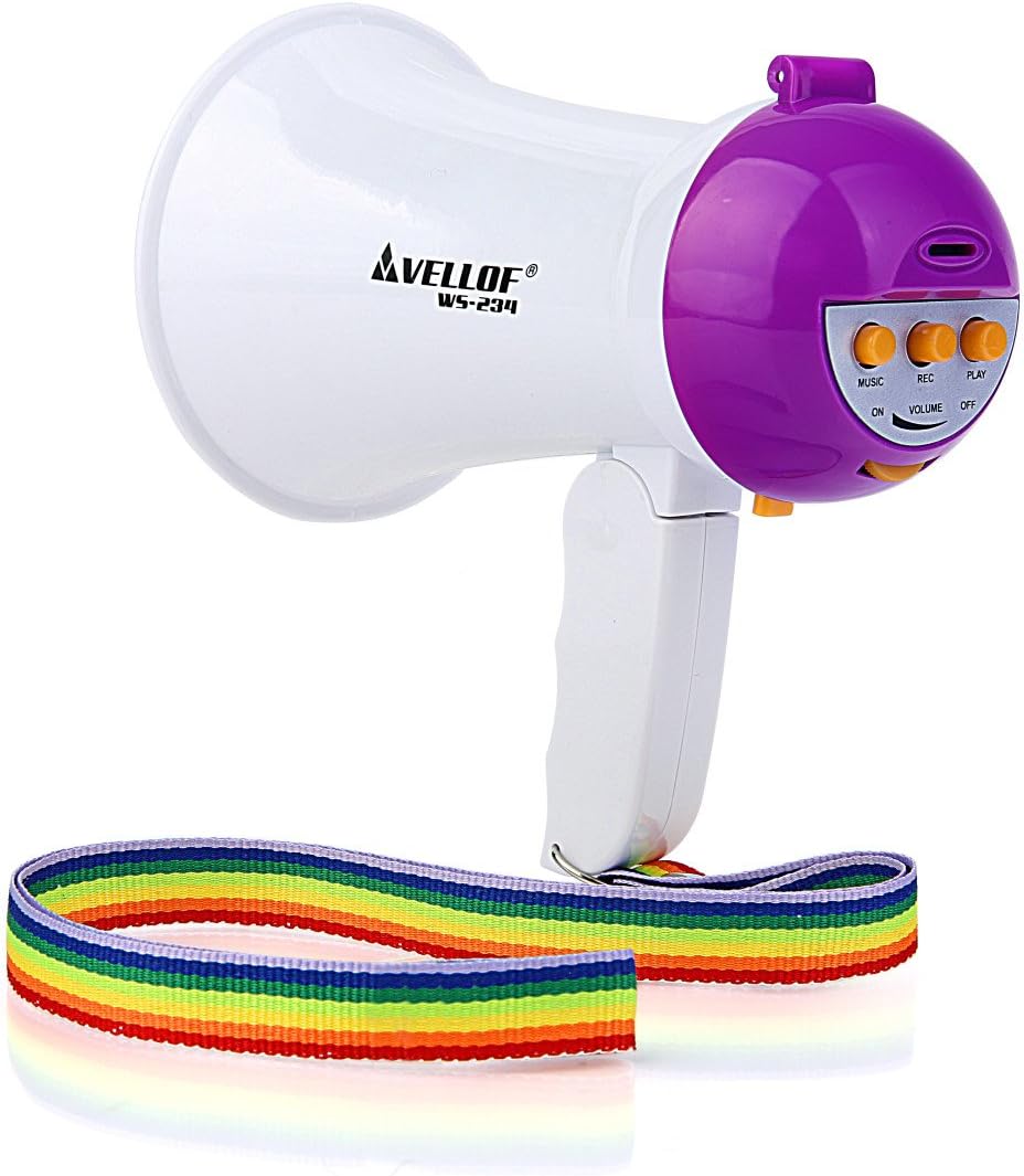 Mini Portable Handheld Megaphone Foldable 5W Speaker Bullhorn Voice Amplifier