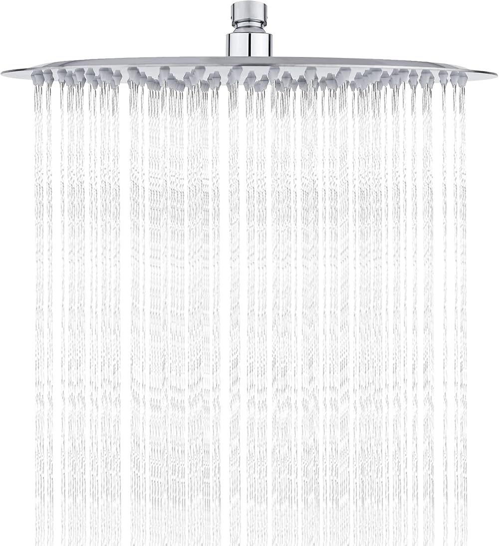 Ibergrif M20299 12 Inch Rain Shower Head Stainless Steel Chrome