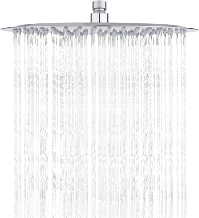 Ibergrif M20299 12 Inch Rain Shower Head Stainless Steel Chrome