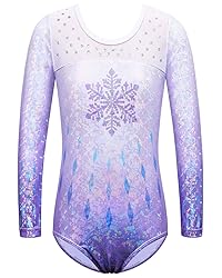 BAOHULU Gymnastics Leotard for Girls Shiny Sequins
