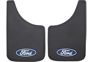 Plasticolor 000579R01 Ford Blue Oval Easy Fit Mud Guard - Set of 2 Multi-Colored
