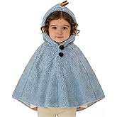 Holiberty Winter Kids Clothes Baby Warm Hooded Cape Cute Car Seat Fleece Cloak Snowsuit Outwear Outdoor Shawl Coat Poncho