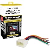 Scosche FD16B Stereo Wiring Harness Compatible with Select Non-Amplified 1998-2011 Ford, Lincoln, Mazda, Mercury and Nissan Vehicles - Car Stereo Harness - Check Vehicle List in Images for Your Model