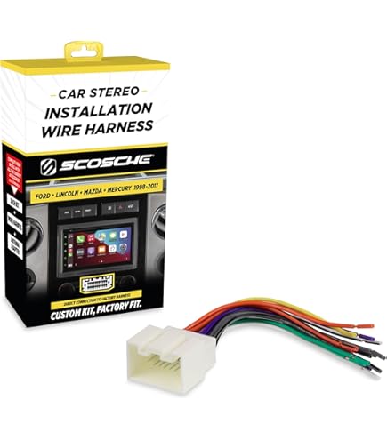 Adaptateur Faisceau Autoradio ISO – 2 Pièces – Compatible Ford 1986-2004 – Connexion Rapide Sans Coupe De Câbles