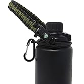 One MissionX Paracord Handle for YETI Rambler 46oz 36oz 26oz 64oz 18oz 12oz Water Bottles, Durable Carrier Strap - Holder