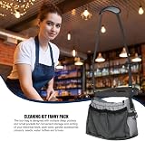 Jomewory Utility Tool Belt Pouch for Women Garden Cleaning Pockets Grey view 3