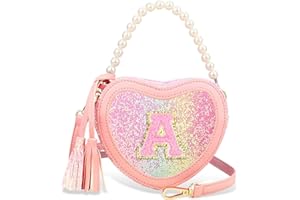 Luchike Birthday Purse Gifts for Little Girls - Heart Princess Handbags Shoulder Kids Crossbody Bag Toddler for Christmas Gift A