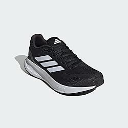 adidas Men's Run Falcon 5, Black/White/Black, 9.5