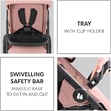 hauck Shop N Care Dark Pink Lightweight Pushchair 8.5 kg One Hand Fold view 5