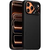 Aulumu A17 Vegan Leather CoolHyper iPhone 17 Pro Case | Camera Control | with Cooling Fins | Luxury Comfort | Compatible with MagSafe | Complete Wrap-Around - Black