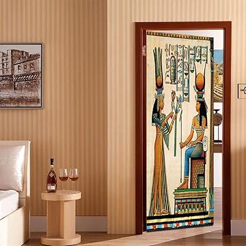 India 3d Estereopuertado Puerta Pegar Casa Personalidad Decoracion