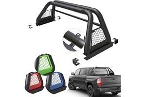 Universal Roll Bar for Pickup Trucks, Hawkley Sport Chase Rack Roll Bar for Trucks for Chevy S-10/Colorado/GMC Sonoma Canyon/Ford Ranger/Toyota Tacoma/Nissan Frontier/Jeep Gladiator
