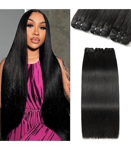 Shake-N-Go - GLOSSY 100% VIRGIN REMY HAIR - STRAIGHT (10"/12"/14", NATURAL