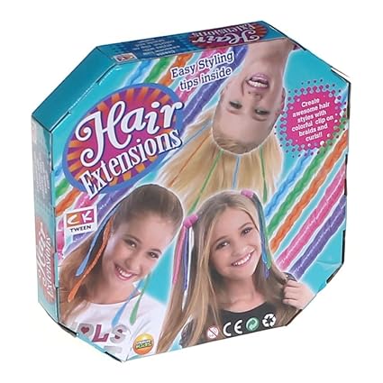 Ck Tween Creative Kids Hair Extensions Kit Amazon Co Uk Toys Games