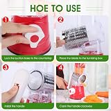 Wieat 3 in 1 Rotary Cheese Grater Vegetable Slicer Stainless Steel Chopper view 7