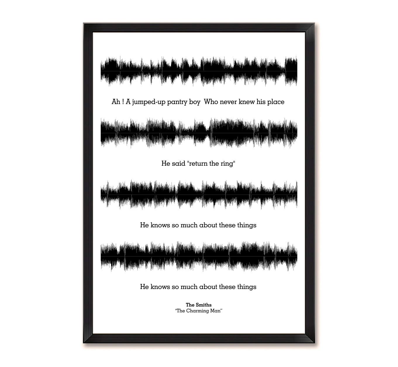 Amazon Com Lab No 4 This Charming Man Song Soundwave Music Poster
