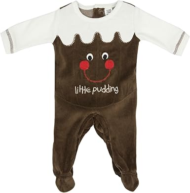christmas pudding sleepsuit